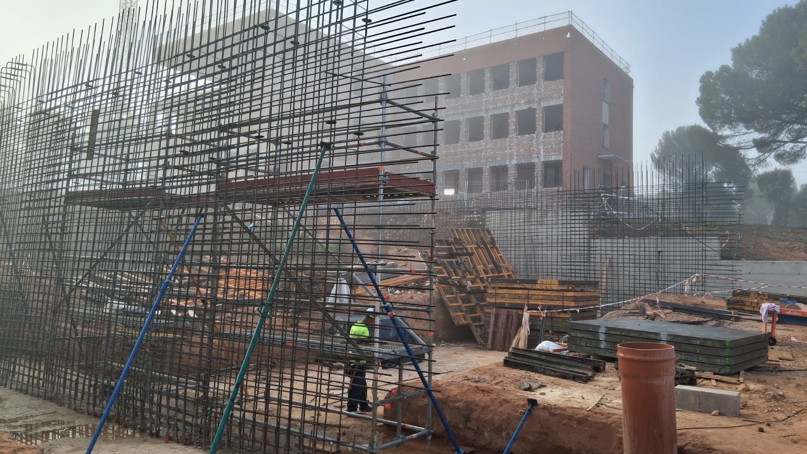 SE AVANZA EN LAS OBRAS DEL NUEVO CENTRO DE ESTUDIOS PENITENCIARIOS, EN CUENCA